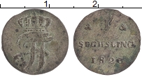 Продать Монеты Мекленбург-Шверин 1 сешлинг 1823 Серебро