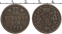 Продать Монеты Майнц 2 пфеннига 1768 Медь