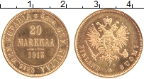 Продать Монеты 1894 – 1917 Николай II 20 марок 1913 Золото