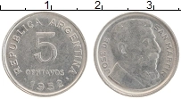 Продать Монеты Аргентина 5 сентаво 1952 Медно-никель