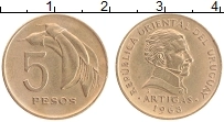 Продать Монеты Уругвай 5 песо 1968 Медно-никель