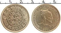 Продать Монеты Дания 20 крон 2001 
