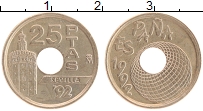 Продать Монеты Испания 25 песет 1992 Латунь
