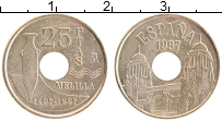 Продать Монеты Испания 25 песет 1997 Латунь