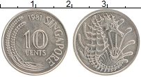Продать Монеты Сингапур 10 центов 1969 Медно-никель