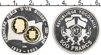 Продать Монеты Того 500 франков 2002 Серебро