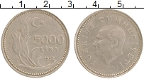 Продать Монеты Турция 5000 лир 1994 Латунь
