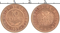 Продать Монеты Боливия 10 сентаво 1997 Медь