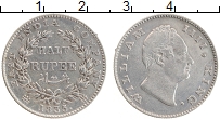 Продать Монеты Британская Индия 1/2 рупии 1835 Серебро