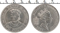 Продать Монеты Гернси 2 фунта 1991 Медно-никель