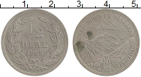 Продать Монеты Гондурас 1/2 реала 1869 Медно-никель