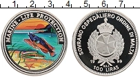 Продать Монеты Мальтийский орден 100 лир 1999 Медно-никель