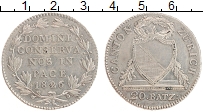 Продать Монеты Цюрих 20 батзен 1813 Серебро