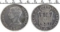Продать Монеты Испания 20 реалов 1809 Серебро