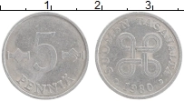 Продать Монеты Финляндия 5 пенни 1980 Алюминий