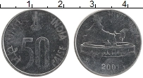 Продать Монеты Индия 50 пайс 2001 Медно-никель