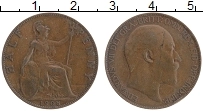 Продать Монеты Великобритания 1/2 пенни 1908 Бронза