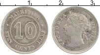 Продать Монеты Маврикий 10 центов 1886 Серебро