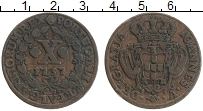 Продать Монеты Португалия 10 рейс 1735 Медь