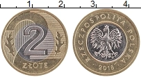 Продать Монеты Польша 2 злотых 2017 Биметалл
