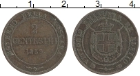 Продать Монеты Тоскана 2 чентезимо 1859 Медь