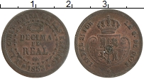 Продать Монеты Испания 1/10 реала 1853 Медь
