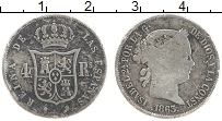 Продать Монеты Испания 4 реала 1862 Серебро