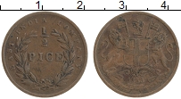 Продать Монеты Британская Индия 1/2 пайса 1853 Медь