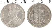 Продать Монеты Маврикий 1 рупия 1934 Серебро