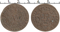 Продать Монеты Португалия 5 рейс 1799 Медь