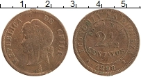 Продать Монеты Чили 2 1/2 сентаво 1898 Медно-никель