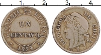 Продать Монеты Чили 1 сентаво 1873 Медно-никель