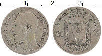 Продать Монеты Бельгия 50 сантим 1866 Серебро