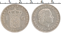 Продать Монеты Антильские острова 1 гульден 1964 Серебро