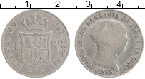 Продать Монеты Испания 4 реала 1853 Серебро