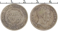 Продать Монеты Нидерландская Индия 1/2 гульдена 1834 Серебро