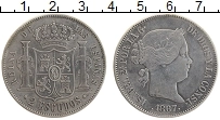 Продать Монеты Испания 2 эскудо 1867 Серебро