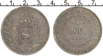 Продать Монеты Бразилия 2000 рейс 1852 Серебро