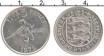 Продать Монеты Гернси 5 пенсов 1977 Медно-никель