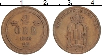 Продать Монеты Швеция 2 эре 1899 Бронза
