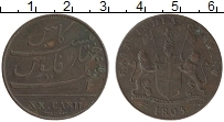 Продать Монеты Мадрас 20 кэш 1808 Медь