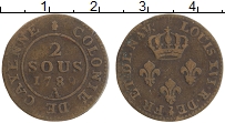Продать Монеты Франция 2 су 1782 