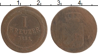 Продать Монеты Баден 1 крейцер 1812 Медь