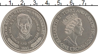 Продать Монеты Теркc и Кайкос 1 крона 1991 Медно-никель