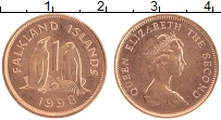 Продать Монеты Фолклендские острова 1 пенни 1998 сталь с медным покрытием