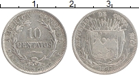 Продать Монеты Коста-Рика 10 сентимо 1892 Серебро