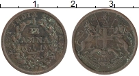 Продать Монеты Индия 1/12 анны 1834 Медь