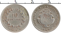 Продать Монеты Коста-Рика 10 сентим 1969 Медно-никель