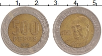 Продать Монеты Чили 500 песо 2001 Биметалл