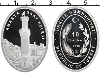 Продать Монеты Турция 10 лир 2020 Серебро